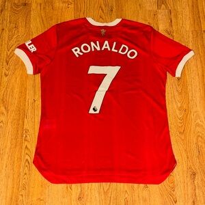 Manchester United 21/22 Home Jersey Ronaldo Adidas XL #7 Authentic H31090 READ